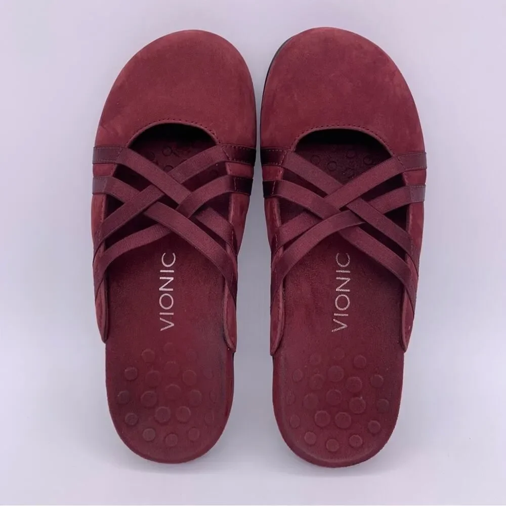 Vionic Claire Suede Slip On Mules Casual Flat Women Shoes - Size: 6 - Picture 6 of 14